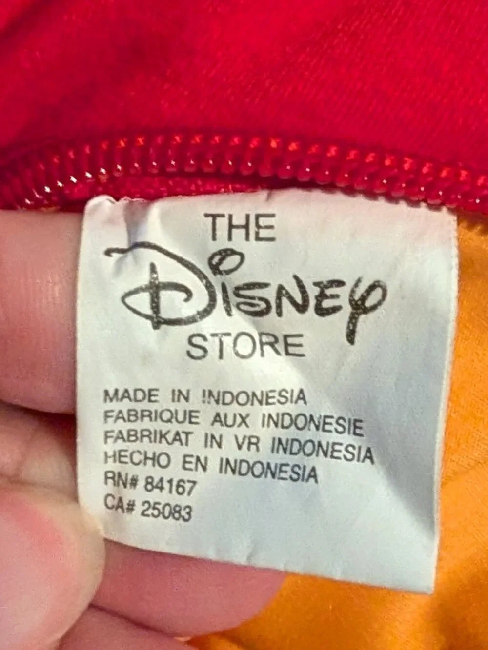 Vintage Disney Store Winnie the Pooh Plush Backpack 18” Red Shirt 90s